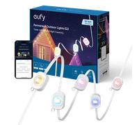eufy Permanent Outdoor Lights E22, 50ft with 30 Triple-LED, Smart RGBWW Christmas Lights, Daily and Holiday, IP67 Waterproof, AI Lighting Themes for Christmas Decorations, Links with Cameras