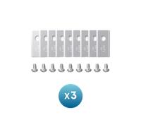 eufy Replacement Blade Set: 3*(9 Lawn Mower Blades and 9 Screws) Compatible E15＆E18 default