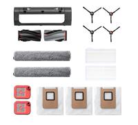 eufy Replacement Kit for C28/X12 pro, Side Brush ×2, Dirty Water Tank Filter ×2, Roller Brush and Brush Guard ×1, Dust Bag ×3, Roller Mop ×2, Replacement Filter ×2
