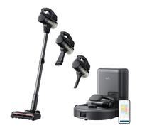 eufy Robot Vacuum 3-in-1 E20, Self Emptying Up to 75 days, Max 30,000 Pa Powerful Suction, Stick and Handheld Vacuum Cleaner Combo, Smart Obstacle Av