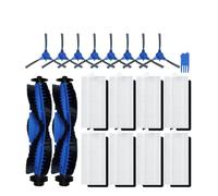 Eufy RoboVac Parts Bundle: Main Brush, Side Brushes, HEPA Filter & C-Core Guard for 11S/12/15C/15T/25C/30/30C/35C/39C Models - Customizable Replacement Kit