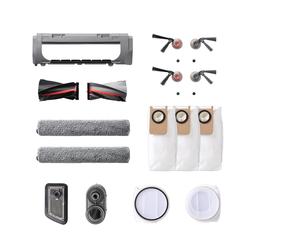eufy S2 Replacement Accessory Kit, 2 Pairs of Side Brushes, 2 Filter Sets, 1 Roller Brush, 1 Brush Guard, 1 Dust Bag, 1 Roller Mop, 1 Water Tank Filter