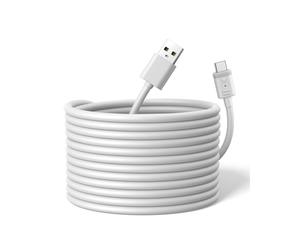 eufy Security 15ft/4.5m USB-A to USB-C Power Cable, Compatible with eufyCam S3 Pro and All Upcoming eufy Battery Cameras, Continuous Power and 24/7 Security.