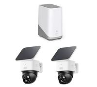 eufy Security Camera Outdoor 2 pack Solar Security Camera Outdoor Wireless with HomeBase 3,3K Home Security Camera, 360° Surveillance, Local Expandable Storage up to 16TB, Product Compatibility
