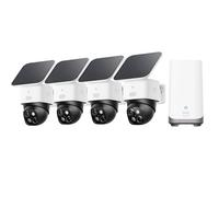 eufy Security Camera Outdoor 4 pack Solar Security Camera Outdoor Wireless with HomeBase 3,3K Home Security Camera, 360° Surveillance, Local Expandable Storage up to 16TB, Product Compatibility