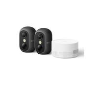 eufy Security Camera Outdoor Wireless,eufyCam C35 2 Pack with HomeBase Mini | Indoor Camera,Magnetic Mount,Colour Night Vision,No Monthly Fee,Solar Panel Compatible,Facial Recognition,Local Storage,Black