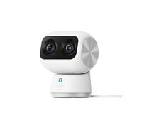 eufy Security Camera S350, 4K UHD Indoor Camera with 8× Zoom, Dual Cameras | 360° Coverage with Pan &Tilt, No Monthly Fee, Ideal for Baby Monitor/Pet&Dog Camera, Smart AI Detection,2.4G/5G Wi-Fi
