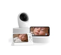 eufy Security eufy Baby Monitor E21 with 4K UHD Camera, 5'' 720p Display, Hybrid Wi-Fi and No Wi-Fi Connection, App and Monitor Control, Pan-Tilt, 8× Zoom, Portable Camera with Built-in Battery, ANR