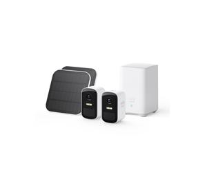 eufy Security eufyCam 2C Pro 2-Cam Kit with Solar Panel Solar Security Camera Outdoor Wireless, Home Security System, 2K Resolution, HomeKit