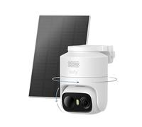 eufy Security eufyCam C37,2K Solar Security Camera Outdoor Wireless,360° Pan&Tilt AI Tracking,Human/Pet/Vehicle Detection,Flexible Solar Panel,Color Night Vision,No Monthly Fee