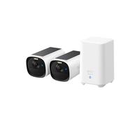 eufy Security eufyCam E40 2-Cam Kit, Solar Security Camera, 2K Spotlight-Free MaxColor Night Vision, Integrated Solar Panel, Built-in 16GB Local Storage, No Monthly Fee, Easy set-up, IP66
