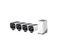 eufy Security eufyCam S3 Pro 4-Cam Kit, Solar Camera Outdoor Wireless, MaxColor Night Vision, 4K Security Camera with Solar Panel, Face Recognition AI, Expandable Local Storage, No Monthly Fee
