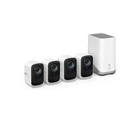 eufy security eufyCam S300 (eufyCam 3C) 4 Cam Kit, Outdoor Wireless Security Camera, 4K Camera, Expandable Local Storage, Facial Recognition AI, Spotlight, Night Vision