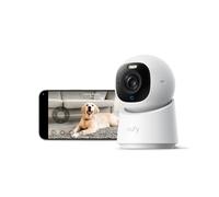 eufy Security Indoor Cam E30 4K UHD Indoor Security Camera, Latest Generation, Dog/Baby/Pet Camera, Colour Night Vision, Human/Pet Auto Tracking, 360