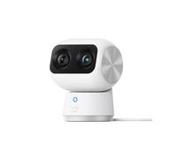 eufy Security Indoor Cam S350, Dual Cameras, 4K UHD Resolution, Surveillance Camera with 8× Zoom and 360° PTZ, Human/Animal AI, Ideal for Baby Monitor/Pet Camera/Home Surveillance, Dual Band Wi-Fi 6