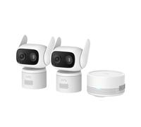 eufy Security Indoor/Outdoor Camera C31 2 Pack with HomeBase Mini(64GB) | IP66, 360° Pan &Tilt, AutoTracking,AI Human/Vehicle/Pet/Cry Detection, 24/7 Recording,Dual External Antennas,No Subscription