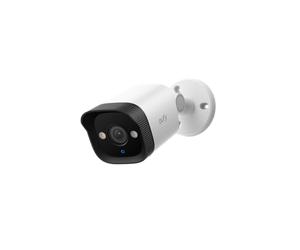 eufy Security PoE Bullet CCTV Camera E40 Add-On, Wired Outdoor Surveillance, 4K UHD, 122°FOV, F1.6 Colour Night Vision, 24/7 Recording, Person/Vehicle/Pet AI Detection,Red&Blue Lights