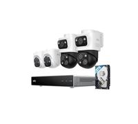 eufy Security PoE NVR CCTV Camera System S4, 2 Bullet-PTZ Cameras and 2 Turret Cameras with 2TB Hard Drive, 360° PTZ, Smart Video Finder, Cross-Cam Tracking, 24/7 Recording, IP65
