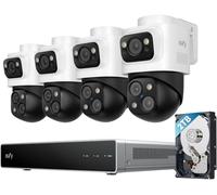 Eufy Security PoE NVR CCTV Camera System S4 Max 16 MP Triple-Lens 2TB Hard Drive