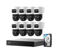 eufy Security PoE NVR CCTV Camera Systems S4 Max+4x PoE Bullet-PTZ CCTV Camera Add-On,4K UHD Triple Lens, Smart Video Finder, Cross-Cam Tracking