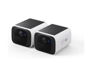 eufy Security S220 SoloCam Solar Security Camera Outdoor Wireless, Continuous Power, 2K Resolution Home Security Camera, 2.4 GHz Wi-Fi, No Monthly