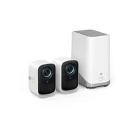 eufy Security S300 eufyCam 3C 2-Cam Kit Security Camera Outdoor Wireless, 4K Camera, Expandable Local Storage Up To 16TB, Face Recognition AI,