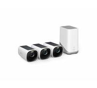 eufy Security S330 eufyCam 3, Outdoor Surveillance Camera, 4K Wireless Surveillance Camera Solar 3+1 with Face Detection A.I, Coloured Night Vision, Expandable Memory 16TB, Toll-Free
