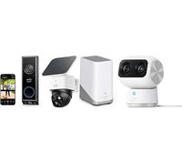 eufy Security S380 HomeBase, Indoor Cam S350 and Video Doorbell E340 Dual Cameras SoloCam S340 Dual Cameras Solar Security Camera Outdoor Wireless