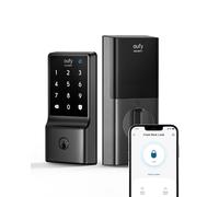 eufy Security C210(E110) Smart Lock, 5-in-1 Keyless Entry Door Lock, Built-in WiFi Deadbolt, Smart Door Lock, No Bridge Required,Touchscreen Keypad, App Remote Control, BHMA Cert(1 Year Warranty)
