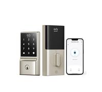 eufy Security Smart Lock C210, Keyless Entry Door Lock for Front Door, Built-in WiFi Deadbolt, No Bridge Required, Easy Installation, Touchscreen Keypad, App Remote Control, 4 AA Batteries, Nickel