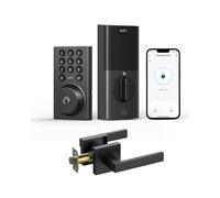 eufy Security Smart Lock C30 with Door Lever, Keyless Entry, Built-in WiFi Deadbolt for Front Door, No Bridge Required, Easy Installation, App Remote Control, Auto Lock
