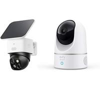 eufy Security Solo IndoorCam E220 (P24) 2K Pan&Tilt Home Security Camera Indoor Wi-Fi Plug-in Cam SoloCam S340 Dual Cameras Solar Security Camera Outdoor Wireless