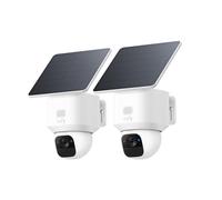 eufy Security SoloCam E30, 2 Pack, Security Cameras Wireless Outdoor, Solar Camera Outdoor Wireless, 360° Pan, AI Tracking, 2K Clarity, No Monthly Fee