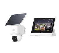 eufy Security SoloCam E30,2K Solar Security Camera Outdoor Wireless, Solar Powered, AI Tracking, IP65 Weatherproof, with Smart Display E10, 8" Control Panel,No Monthly Fee