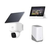 eufy Security SoloCam E30,2K Solar Security Camera Outdoor Wireless, Solar Powered, AI Tracking, with S380 HomeBase+ Smart Display E10,Local Expandable Storage up to 16TB,8" Control Panel,No Monthly F