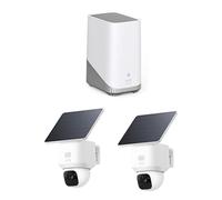 eufy Security SoloCam E30 2pack,2K Solar Security Camera Outdoor Wireless, Solar Powered, AI Tracking, IP65 Weatherproof, with HomeBase S380, No Monthly Fee