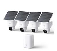 eufy Security SoloCam E30, 4-Cam Pack Kit, Security Cameras Wireless Outdoor, Solar Camera Outdoor Wireless, 360° Pan, AI Tracking, 2K Clarity, No Monthly Fee, Built-in Local Storage (Up to 16TB)
