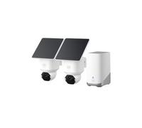 eufy Security SoloCam E42 2-Cam Kit (HomeBase S380), 4K Security Camera Wireless Outdoor, Solar Powered, AI Motion Tracking, Strobe Light, Pan & Tilt, Facial Recognition, Local Storage Up to 16 TB