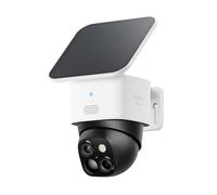 SoloCam S340 Wireless Outdoor Security Camera with Dual Lens and Solar Panel White