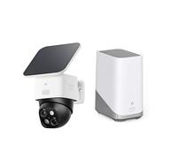 eufy Security SoloCam S340 with S380 HomeBase Dual Cameras Solar Security Camera Outdoor Wireless, 3K Home Security Camera, 360° Surveillance, 2.4 GHz Wi-Fi,Local Expandable Storage up to 16TB
