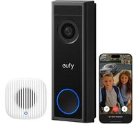 eufy Video Doorbell Camera Wireless C30 with Chime 2, Live Video Calls, 2K FHD, 10 Bell Sounds, Bluetooth Auto-Pairing, Battery Powered, Easy Installation, HomeBase S380 Compatible, No Monthly Fee