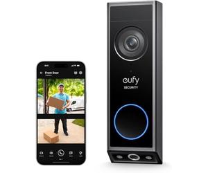 eufy Security Video Doorbell E340, Dual Doorbell with Camera with Package Detection, 2K Full HD Colour Night Vision, Cable or Battery Operated, Compatible with HomeBase S380, Free Use
