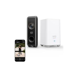 eufy Security Video Doorbell S330 (Battery-Powered) with Homebase, Dual Motion Detection, Package Detection, 2K HD, No Monthly Fee, 16GB Local Storage