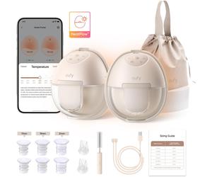 eufy Security Wearable Breast Pump S1 Electric Hands-Free Heating Technology