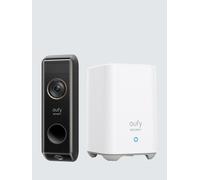 EUFY Smart 2K Video Doorbell Dual Camera with HomeBase 2 - Battery Powered
