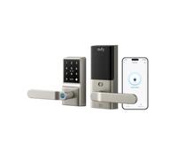 eufy Smart Lever Lock C33 Keyless Fingerprint Door Lock with Handle Integrated Wi-Fi Remote Control via App Biometric Entry Knob Auto-Locking IP