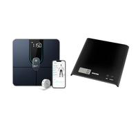 eufy Smart Scale P2 Pro, Digital Weight Scale with Wi-Fi Bluetooth, 16 Measurements Including Weight & Salter 1066 BKDR15 Arc Kitchen Scale - Digital Food Weighing Scales For Precise Cooking/Baking