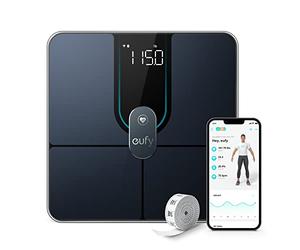 eufy Smart Scale, Scales for Body Weight, Digital with Wi-Fi Bluetooth | 16 Measurements, Weight, Heart Rate, Body Fat, BMI, Muscle & Bone Mass, 3D Virtual Model, High Accuracy, Smart Scale P2 Pro