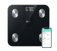 eufy Weighing Scales for Body Weight, Digital Bathroom Scales with Bluetooth, Body Fat Scales, 12 Measurements, Weight/Body Fat/BMI, Fitness Body Composition Analysis, Black, lbs/kg, Smart Scale A1