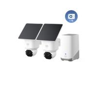 eufy SoloCam E42 4K Solar PTZ Camera (2-Cam Kit + HomeBase S380) + 1 TB Hard Drive